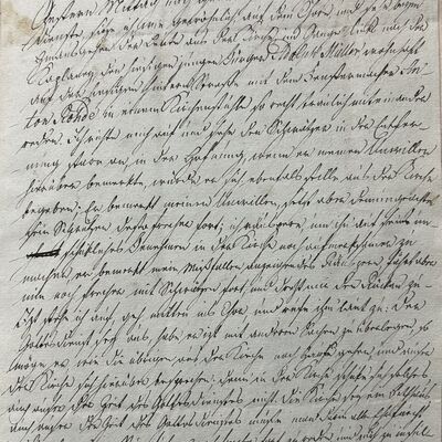 Brief von Pfarrer Köchling an den Bürgermeister - Seite 1